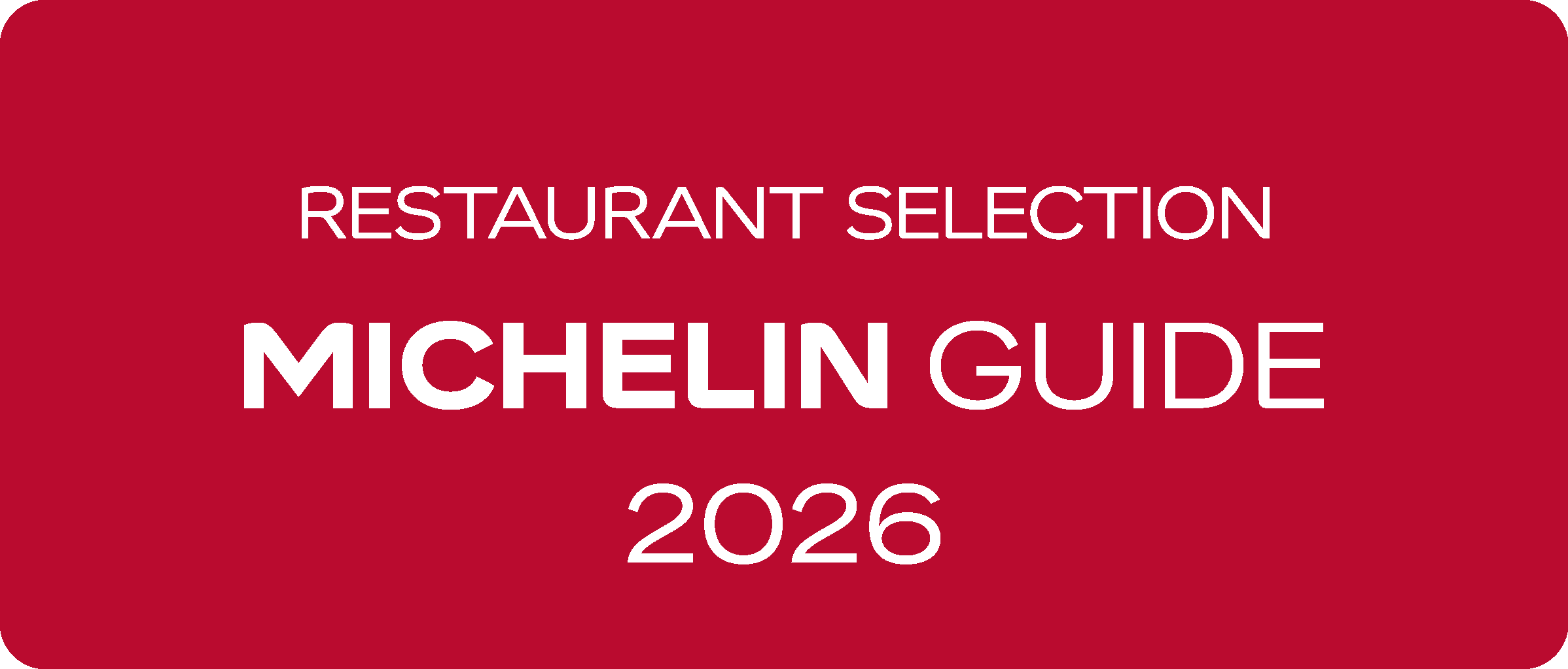 MICHELIN Guide 2026 — Restaurant Selection